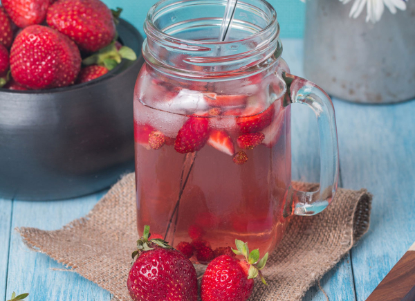 Strawberry Basil Soda